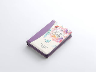 Biblia Reina Valera 1960 – 088 – Con Concordancia – Letra 19 pts – 16x23 cm – Cierre con Índice – Flores Lila