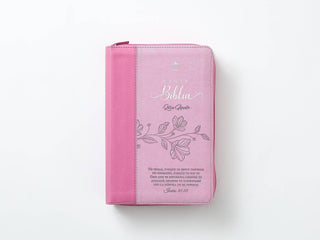 Biblia Reina Valera 1960 – 068 – Con Concordancia – Letra 14 pts – 14x21 cm – Cierre – Rosa – No Temas