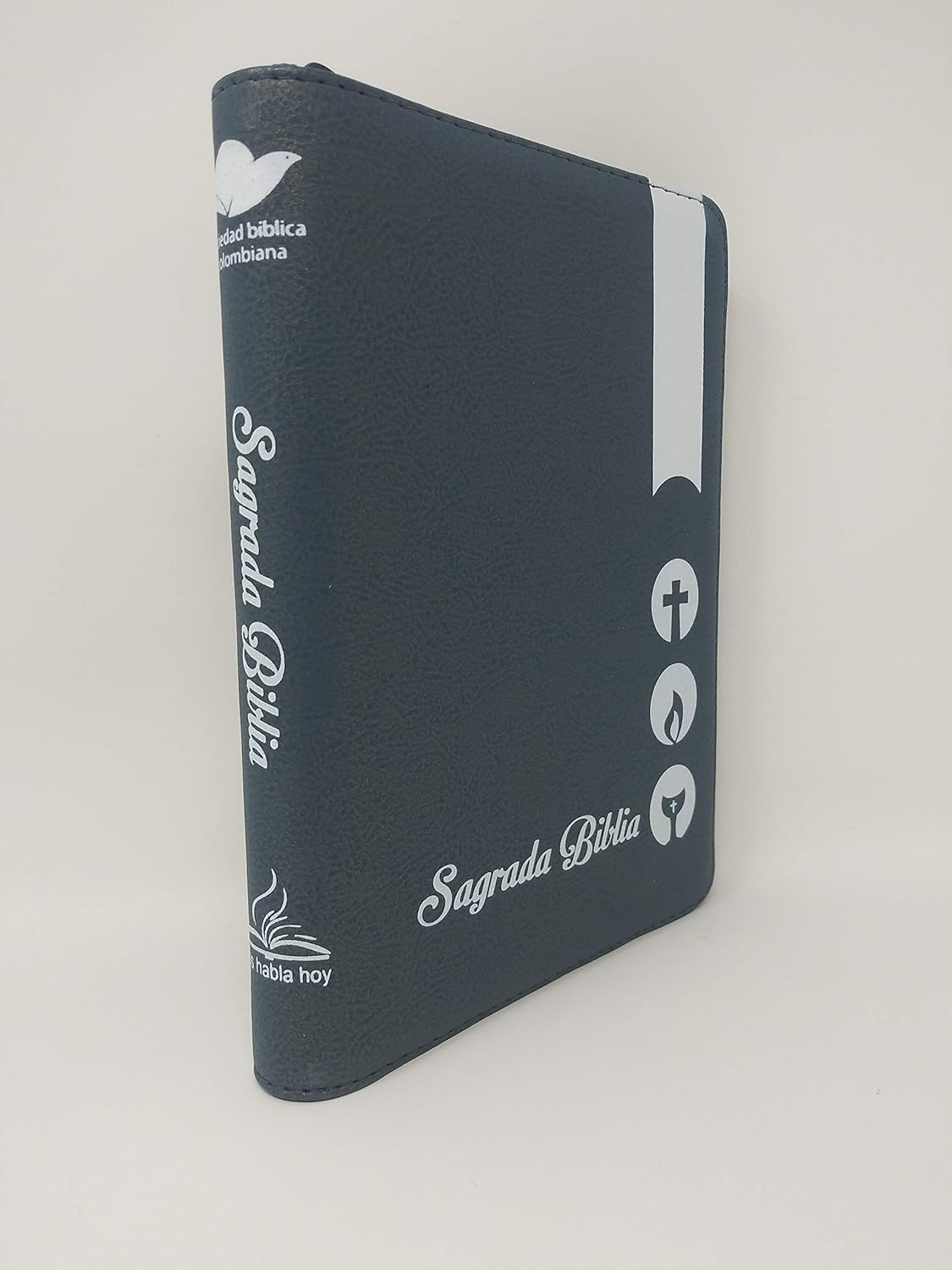 Biblia Dios Habla Hoy – 055DK – Letra 10 pts – 13,5x19,5 cm – Cierre – Gris
