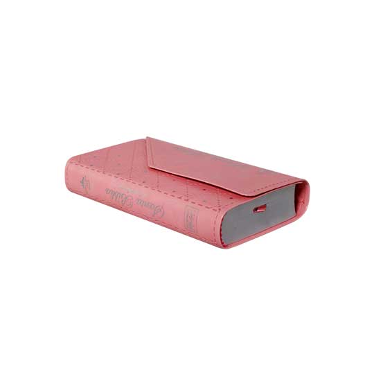 Biblia Reina Valera 1960 – Tapa Imitación Piel Rosa Agenda con Broche, con Cierre, Concordancia, 10 x 17 cm, Letra 10 Puntos