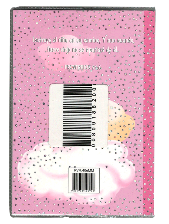 Biblia Reina Valera 1960 – Tapa Cartulina Rosa, Ilustrada, 12 x 17 cm, Letra 8 Puntos