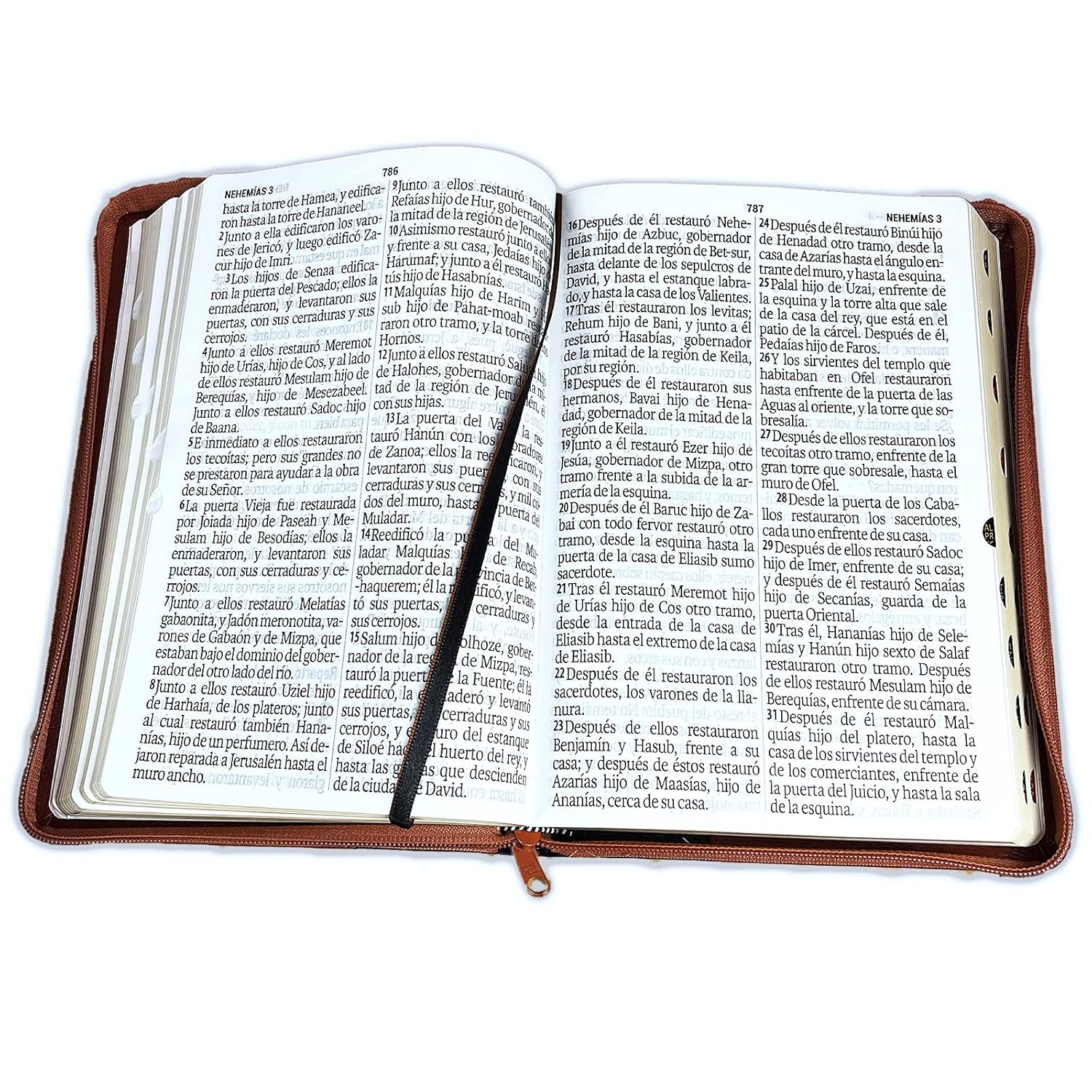 Biblia Reina Valera 1960 · Letra Súper Gigante · Palabras de Jesús en rojo · Tapa sintética negra y marrón con cierre e índice