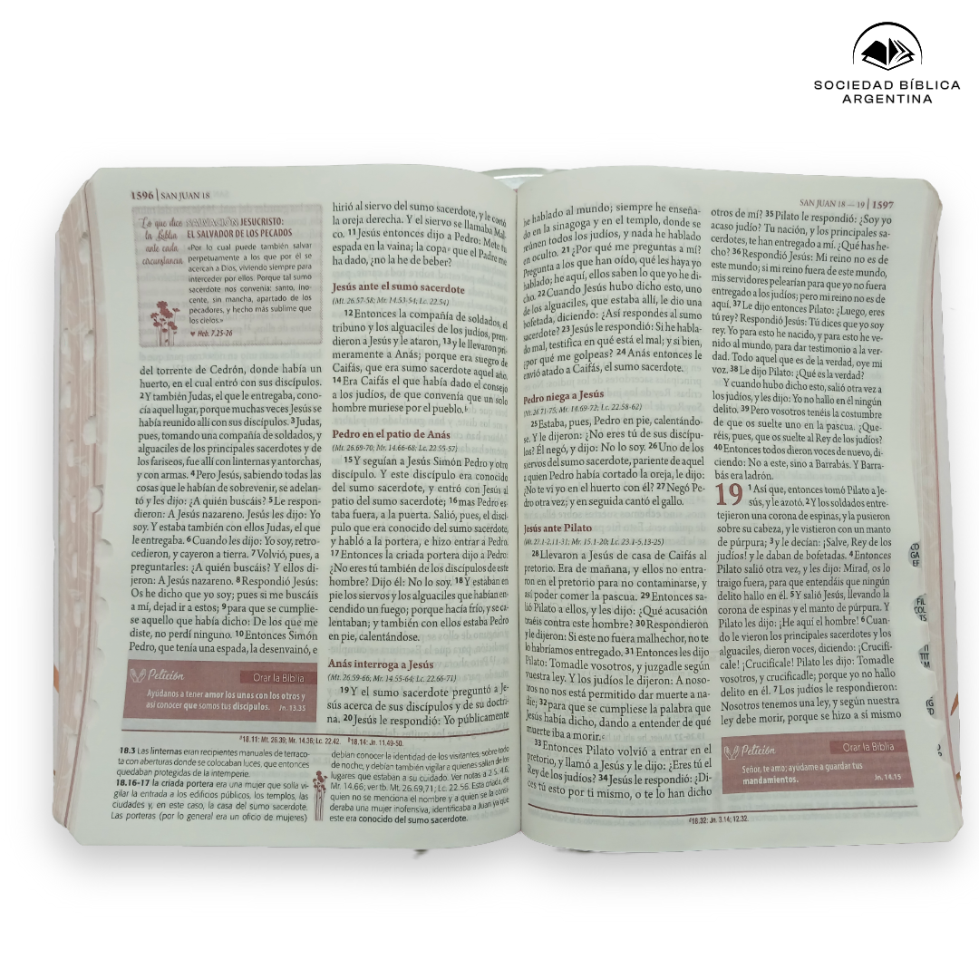 Biblia de Estudio RVR 1960 Ser Mujer Flores