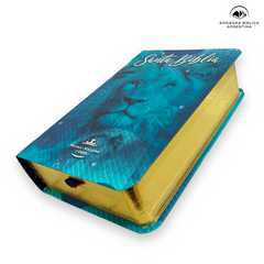 Biblia Reina Valera 1960 Letra Estandar 8 puntos 9x13 cm Bolsillo Vinil turquesa