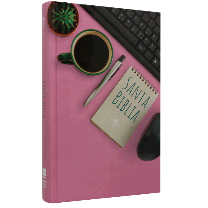 Biblia Reina Valera 1960 Misionera Tapa Dura Rosa PJR