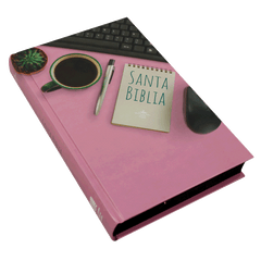 Biblia Reina Valera 1960 Misionera Tapa Dura Rosa PJR