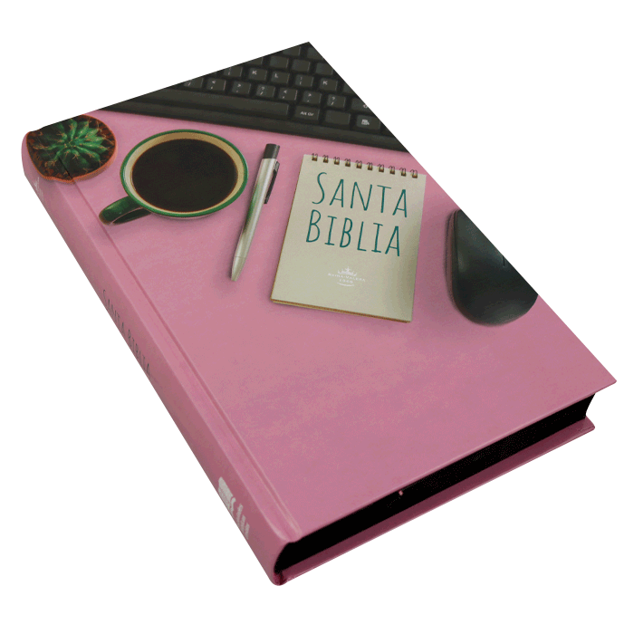Biblia Reina Valera 1960 Misionera Tapa Dura Rosa PJR