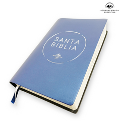 Biblia Reina Valera 1960 · Letra Grande · Económica · Palabras de Jesús en rojo · Tapa PVC azul