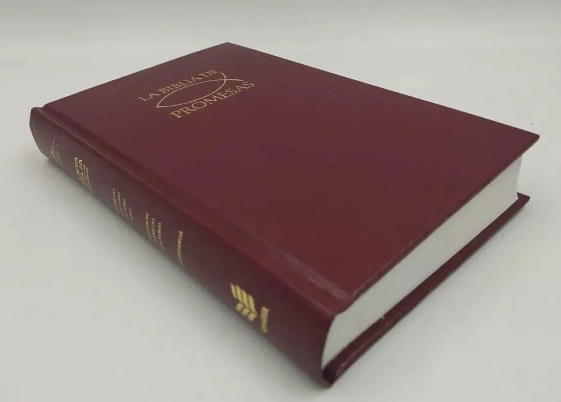 Biblia Reina Valera 1960 de Promesas · Edición económica · Tapa dura vino