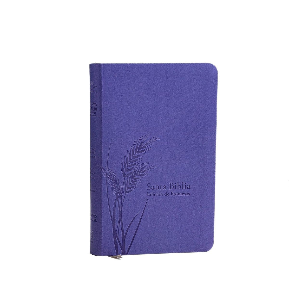 Biblia Reina Valera 1960 de Promesas · Tamaño manual · Edición lavanda · Imitación piel