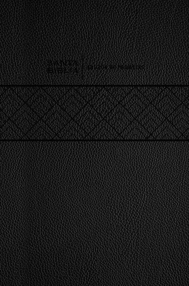 Biblia Reina Valera 1960 Letra Grande de Promesas Negra imitación piel