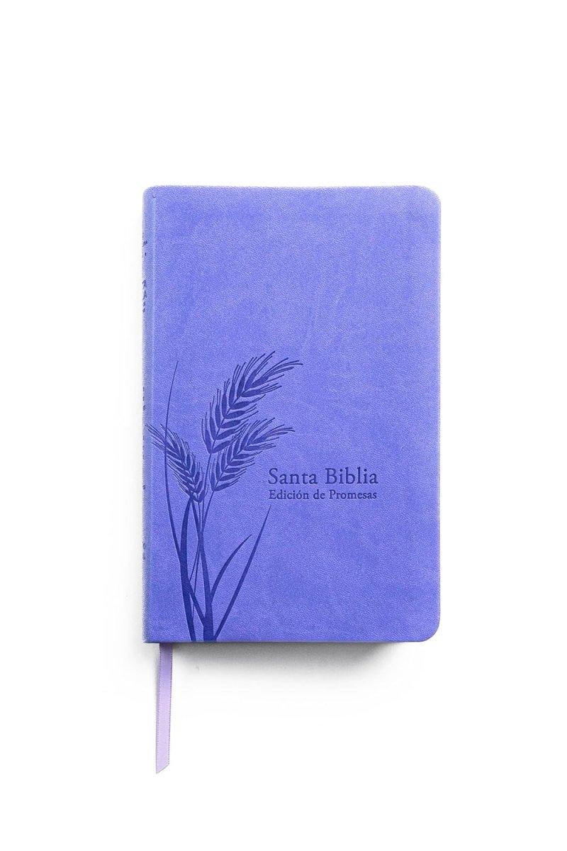 Biblia Reina Valera 1960 de Promesas · Tamaño manual · Imitación piel lavanda claro