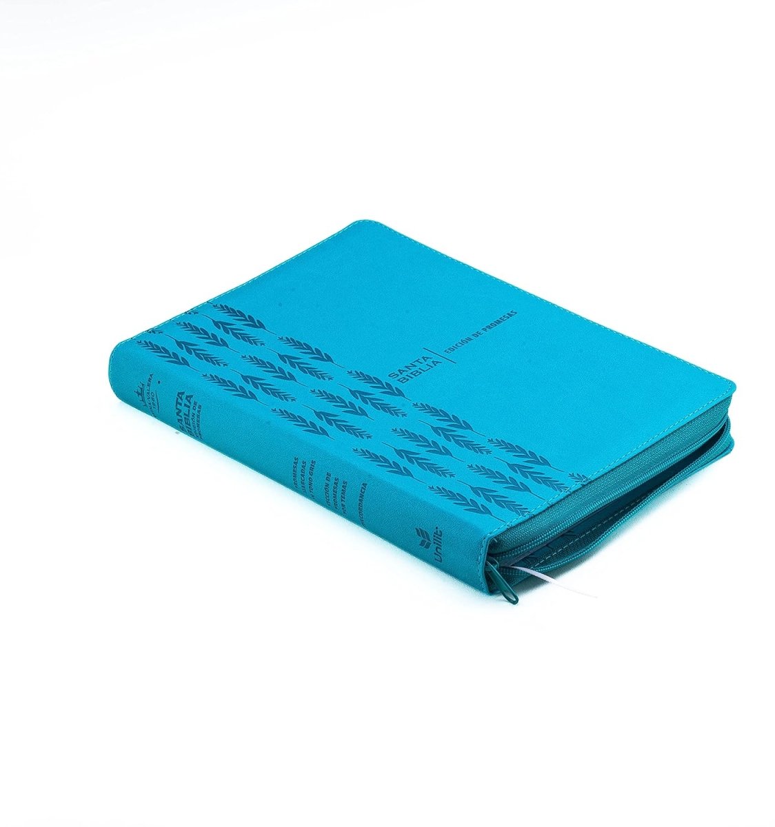 Biblia Reina Valera 1960 de Promesas · Letra gigante · Imitación piel turquesa con cierre