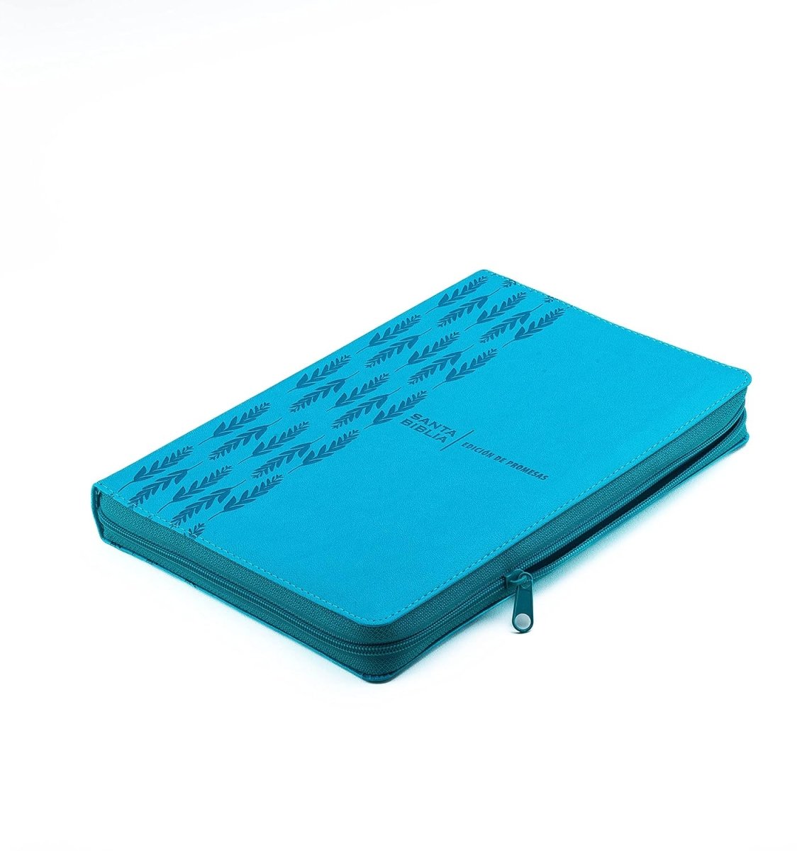 Biblia Reina Valera 1960 de Promesas · Letra gigante · Imitación piel turquesa con cierre