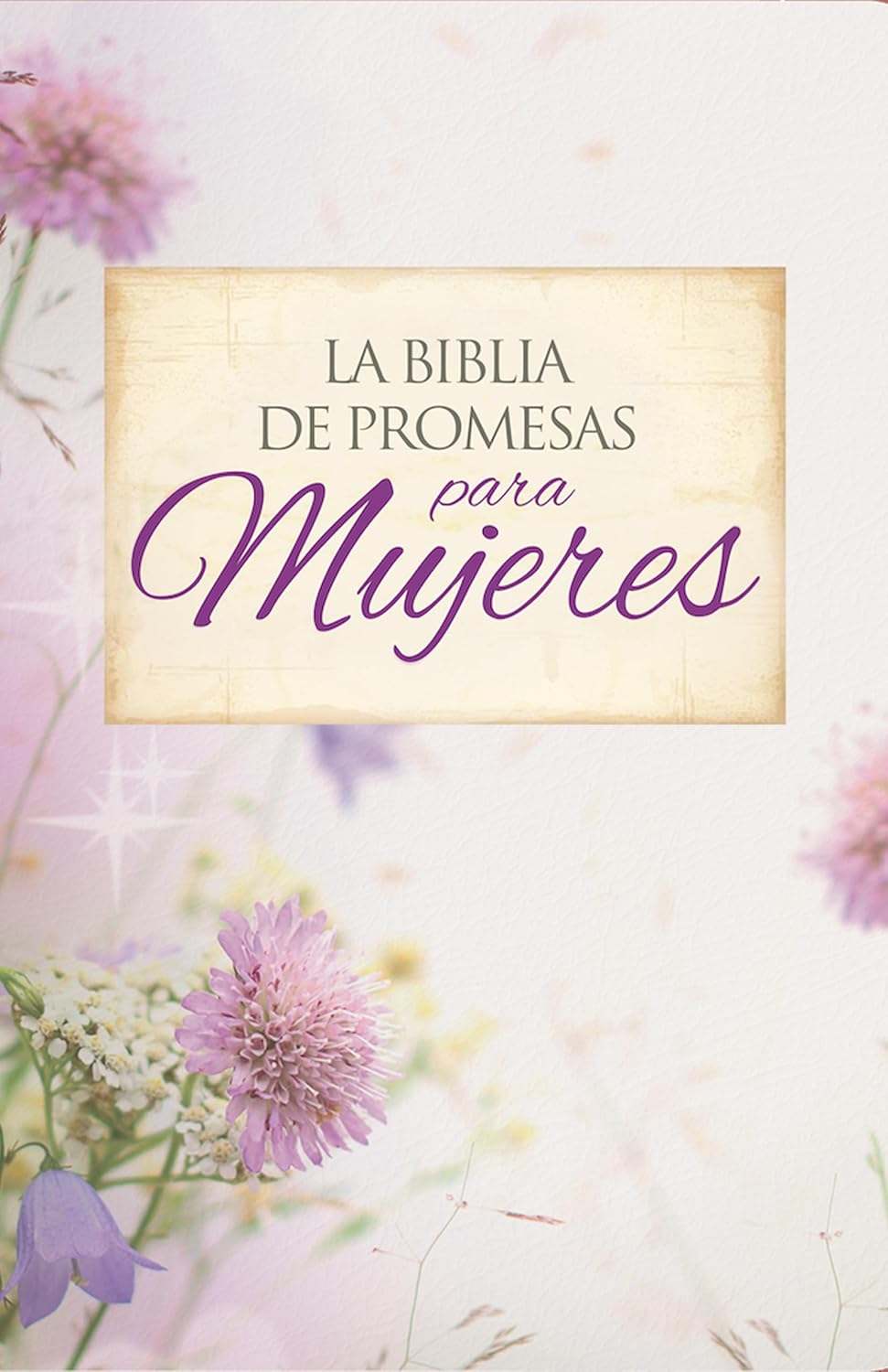 Biblia Reina Valera 1960 de Promesas · Letra gigante · Imitación piel floral con índice