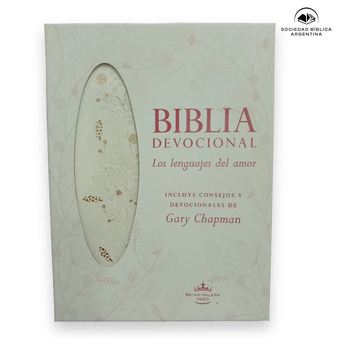 Biblia RVR 1960 Devocional Los lenguajes del amor Oro Rosa