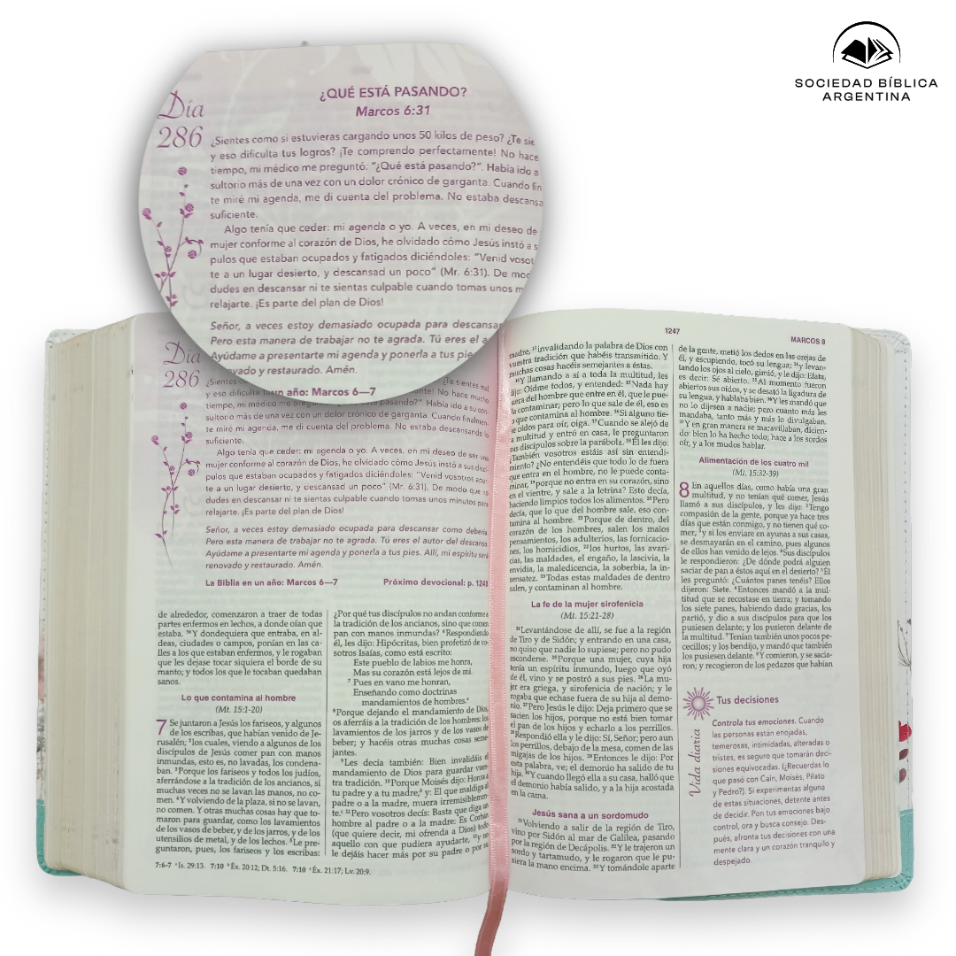 Biblia de la mujer conforme al corazón de Dios RVR 1960 Jardín