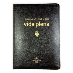 Biblia De Estudio Vida Plena Piel Reina Valera 1960