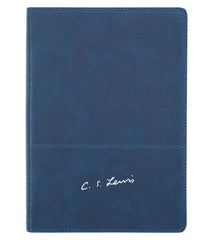Biblia de Estudio Reina Valera 1960 Biblia Reflexiones De C. S. Lewis Interior A Dos Colores Azul Marino