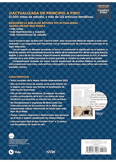 Biblia De Estudio Nvi Letra Grande Indice Marron