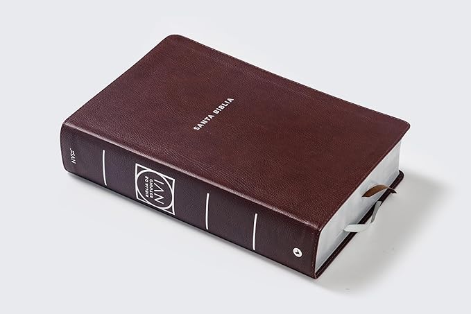 Biblia De Estudio Nvi Letra Grande Indice Marron