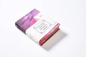 Nbla, Santa Biblia, Edición Artística Ilustrada, Tapa Dura/Tela, Rosado, Palabras De Jesús En Rojo