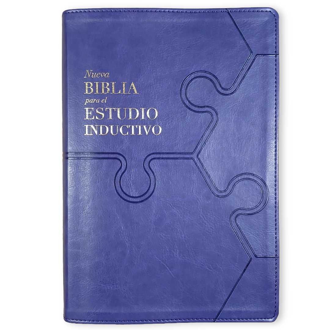 Biblia Nueva Biblia De Las Américas (NBLA) Para El Estudio Inductivo, 18×25, Tapa PU, Comfort Print, Morado