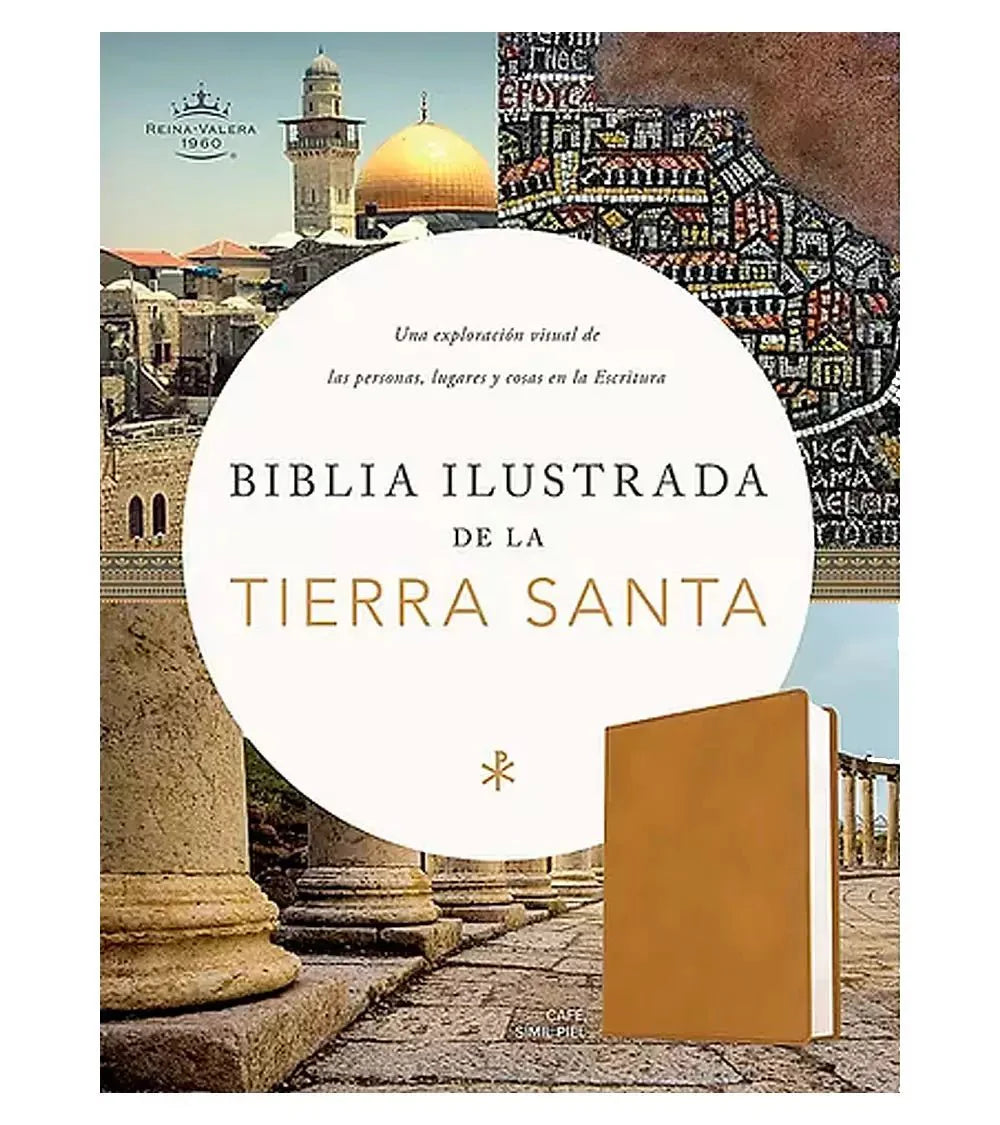 Biblia Reina Valera 1960 Illustrada De La Tierra Santa Cafe Simil Piel