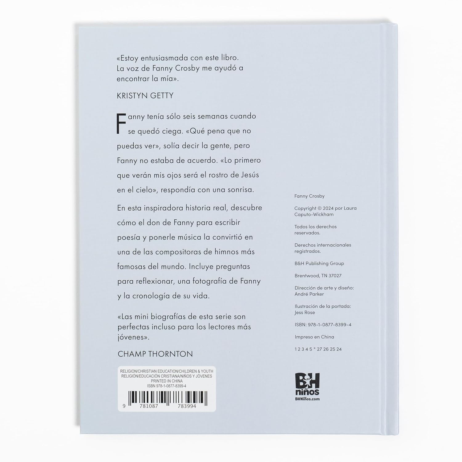 Fanny Crosby la niña que no veía pero ayudó al mundo a cantar
