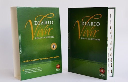 Biblia de Estudio del Diario Vivir Nueva Traducción Viviente Tapa dura – Con Índice, Letra 9pt, 18x25 cm