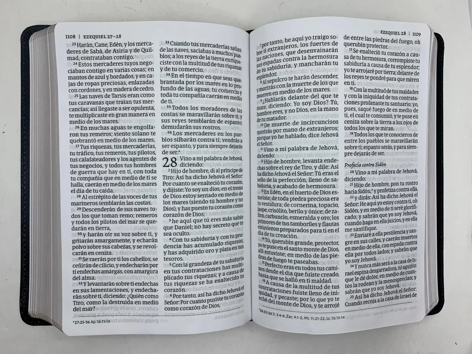 Biblia Rvr 60 Letra 12P 15 X 21 Tamano Manual, Negro Piel Fabricada