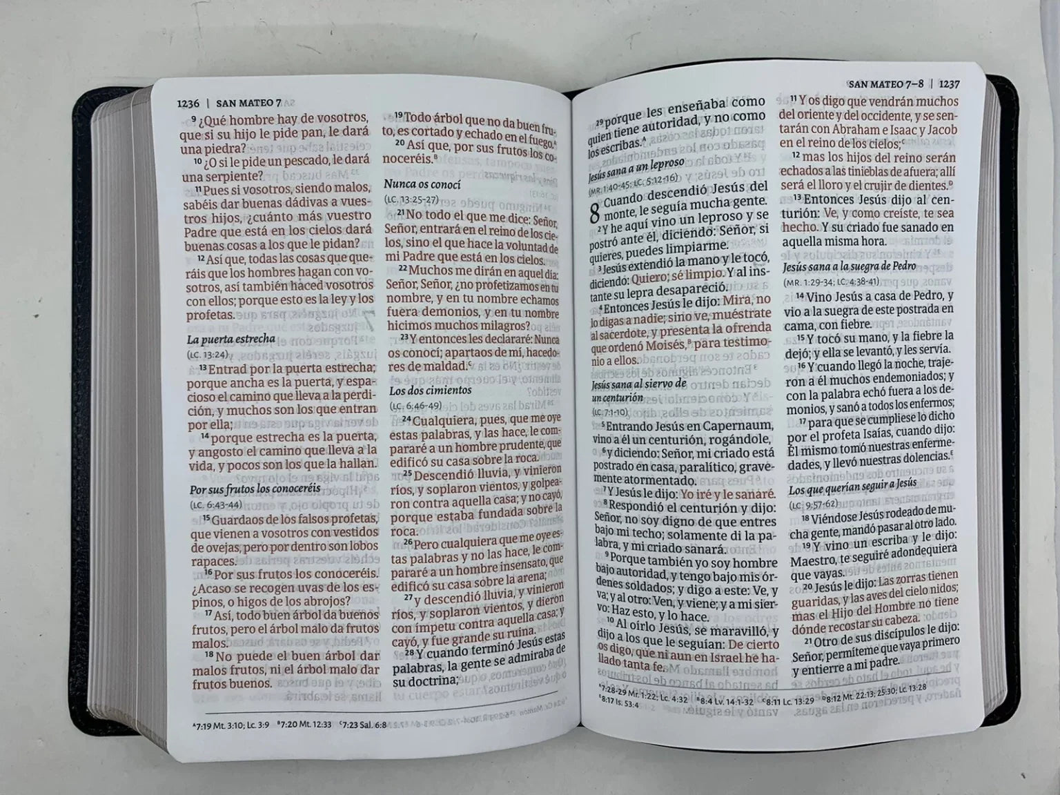 Biblia Rvr 60 Letra 12P 15 X 21 Tamano Manual, Negro Piel Fabricada