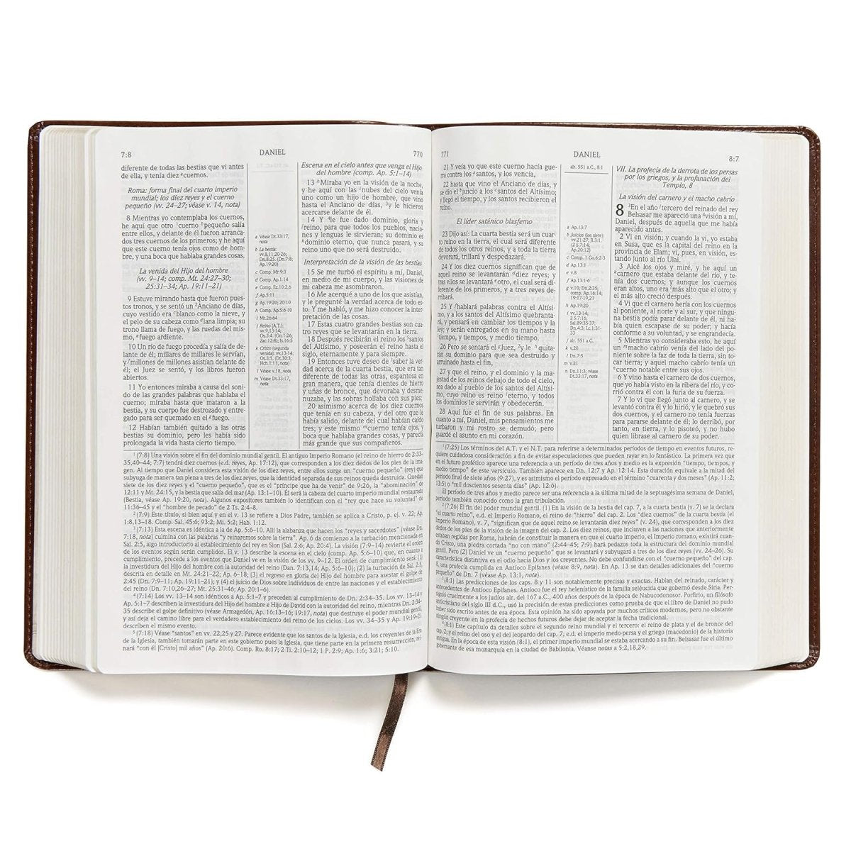 Biblia de Estudio Scofield Reina Valera 1960 Tamaño Personal Chocolate Oscuro Simil Piel