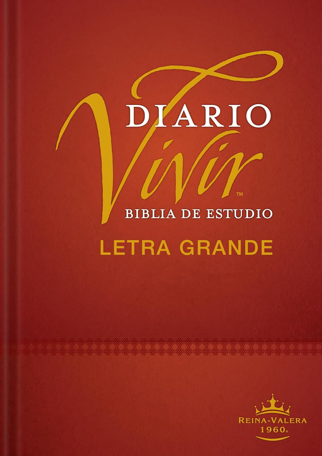 Biblia Reina Valera 1960 de Estudio Diario Vivir Letra Grande PJR Indice Tapa Dura