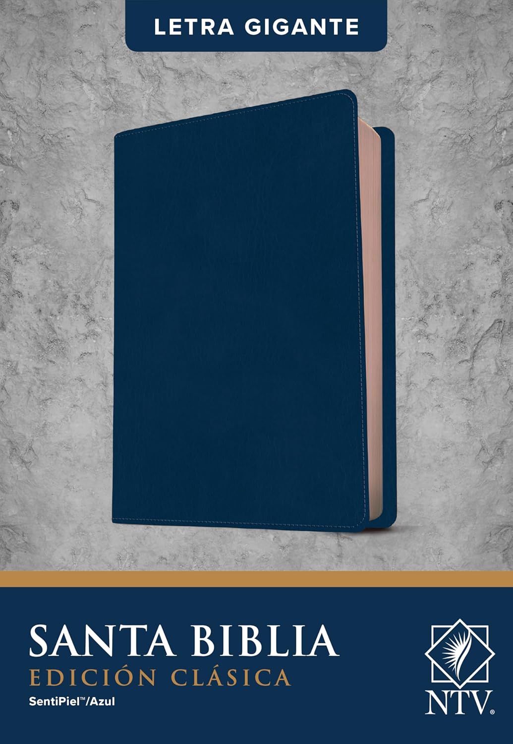 Biblia Nueva Traducción Viviente Letra Mediana PJR Edición Clásica Azul