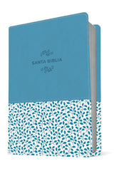 Biblia Nueva Traducción Viviente Letra Compacta PJR Ultrafina 2 Tonos Azul Celeste