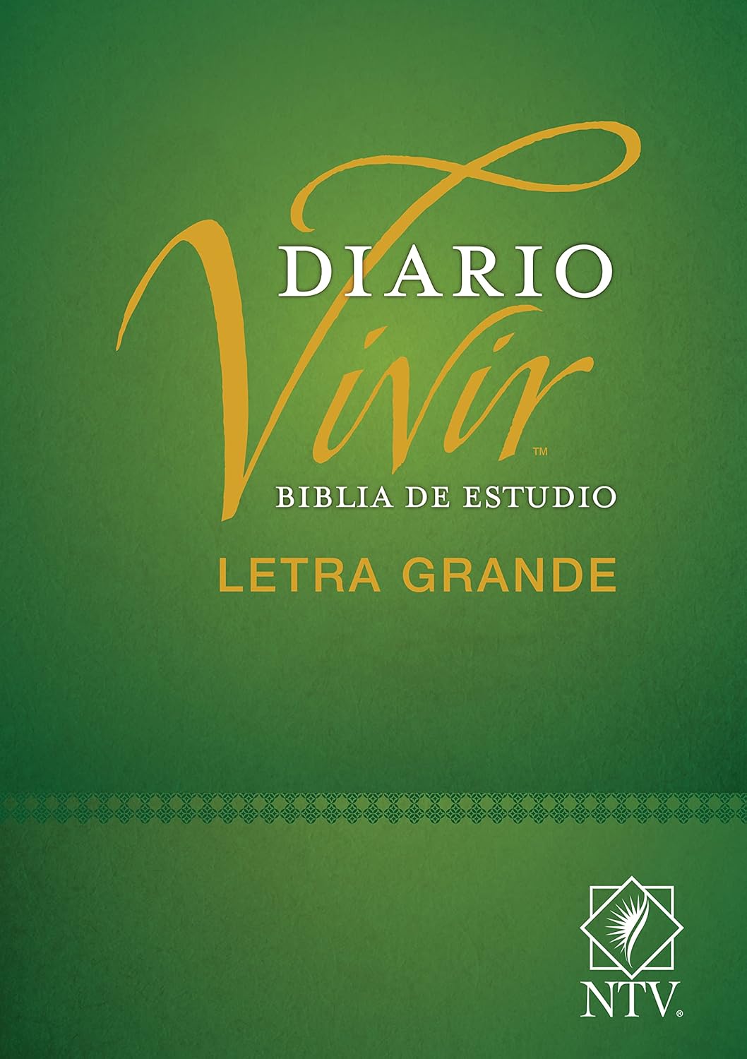 Biblia Nueva Traducción Viviente de Estudio Diario Vivir Letra Grande Tapa Dura