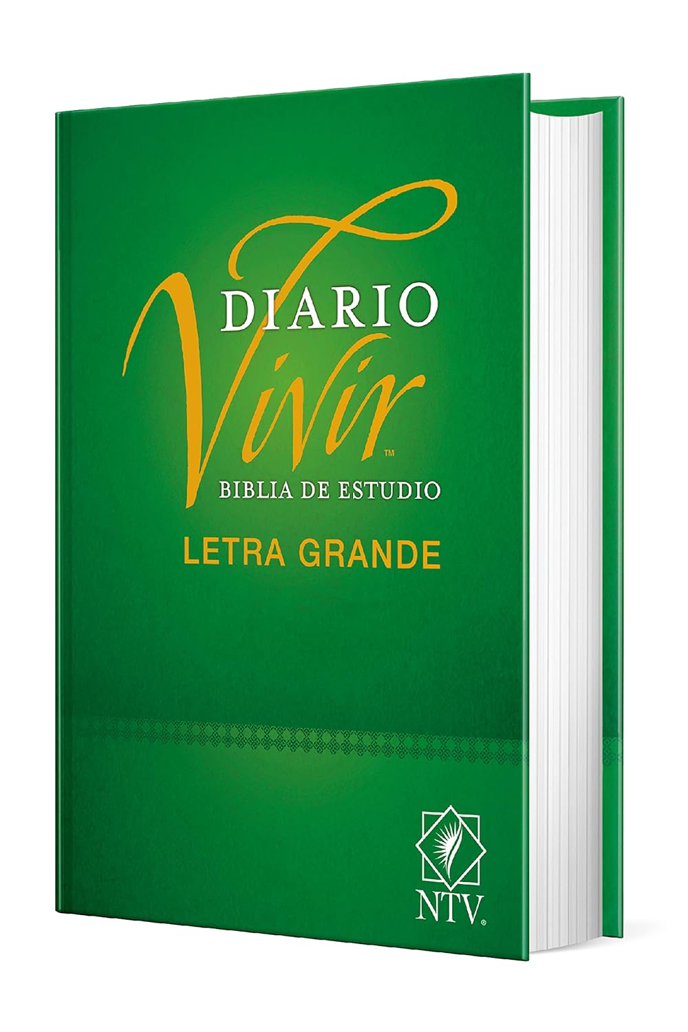 Biblia Nueva Traducción Viviente de Estudio Diario Vivir Letra Grande Tapa Dura