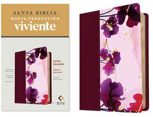 Biblia Nueva Traducción Viviente Letra Mediana Flores Indice