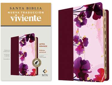Biblia Nueva Traducción Viviente Letra Mediana Flores