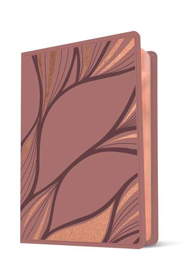 Biblia Nueva Traducción Viviente Letra Mediana PJR Diseño Metálico Rosa