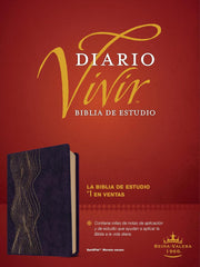 Biblia Reina Valera 1960 Estudio Diario Vivir Letra Mediana PJR Morado