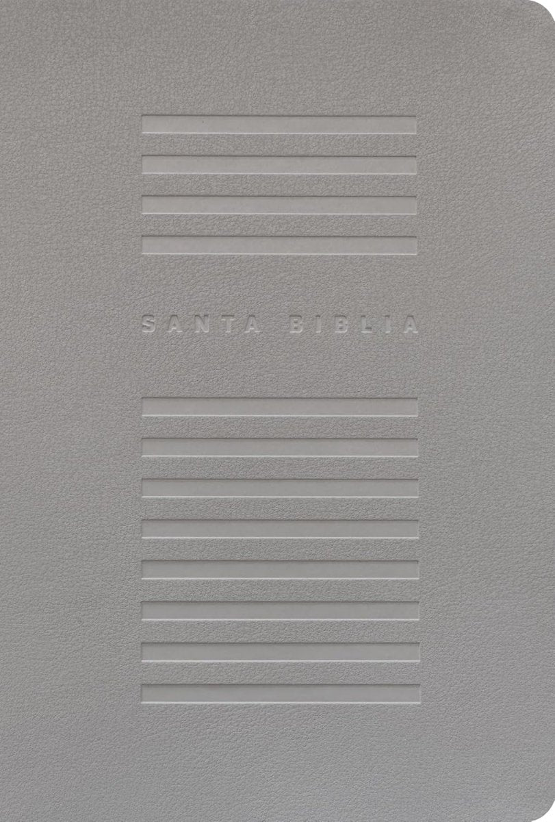 Biblia Nueva Traducción Viviente (NTV), Letra Grande 10 Pt, 16×23,5, Con Filament, Tapa PU, Gris