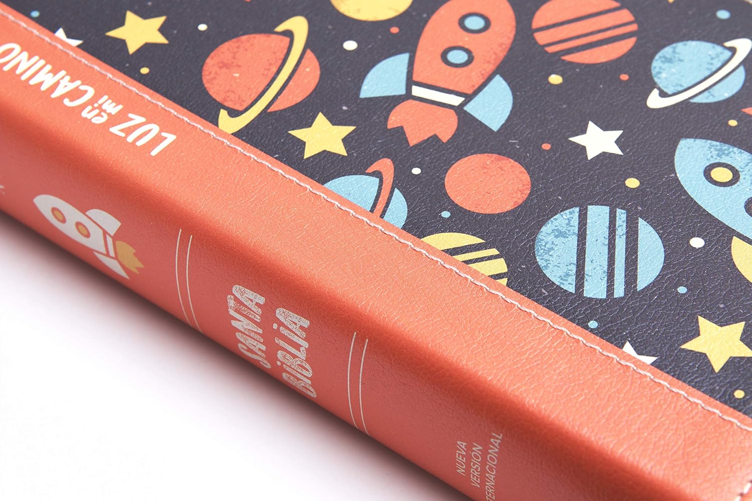 Biblia Nvi Luz En Mi Camino Cohetes, Multicolor Simil Piel