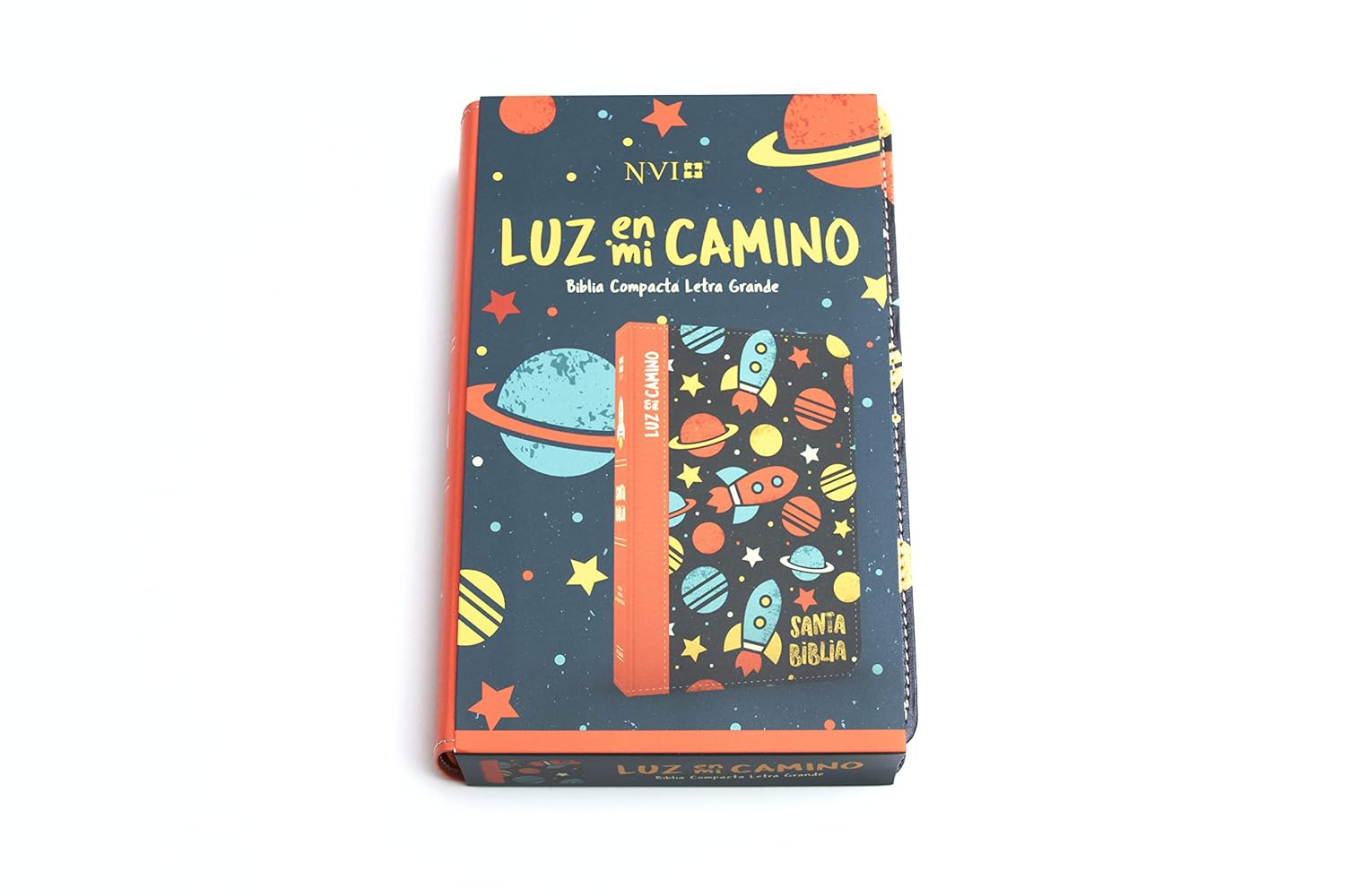 Biblia Nvi Luz En Mi Camino Cohetes, Multicolor Simil Piel