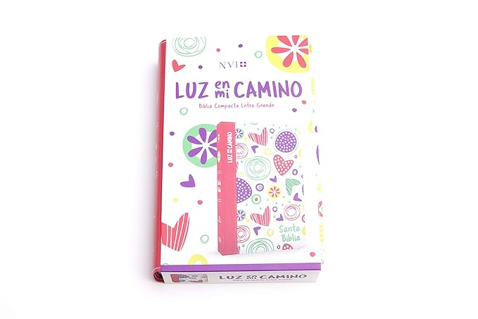Biblia Nvi Luz En Mi Camino Corazones, Multicolor Simil Piel