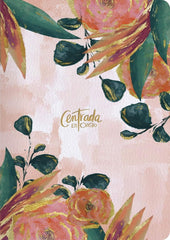 Biblia Reina-Valera 1960 Centrada En Cristo, Letra 9,5 Pt, 18×25, Índice, Tapa PU, Floral