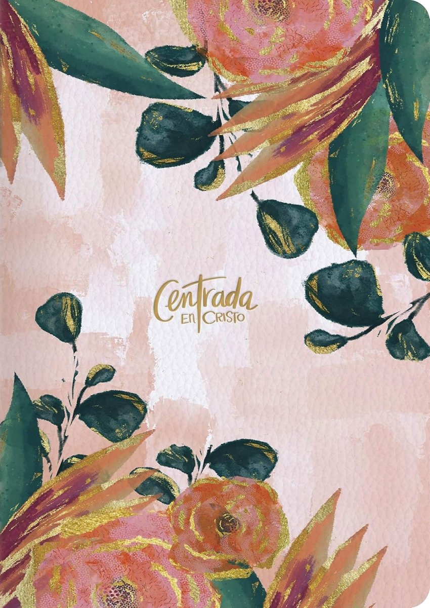 Biblia Reina-Valera 1960 Centrada En Cristo, Letra 9,5 Pt, 18×25, Índice, Tapa PU, Floral