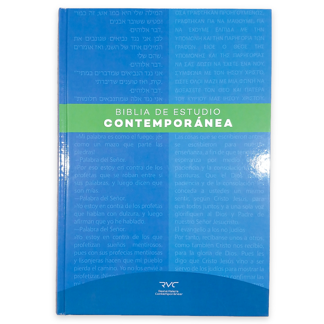 Biblia De Estudio Tapa Dura Reina Valera Contemporánea