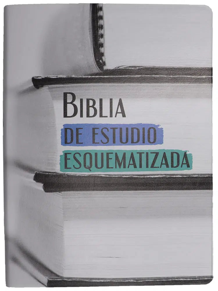 Biblia De Estudio Esquematizada Letra Grande Tapa Blanda
